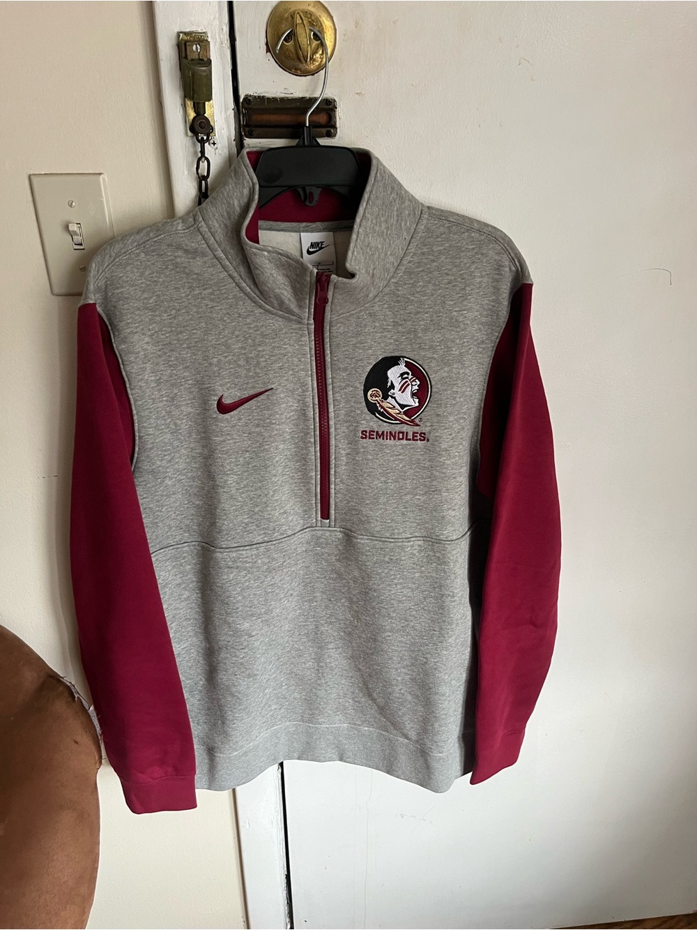 Florida State Seminoles Nike men’s NCAA 1/2 zip L